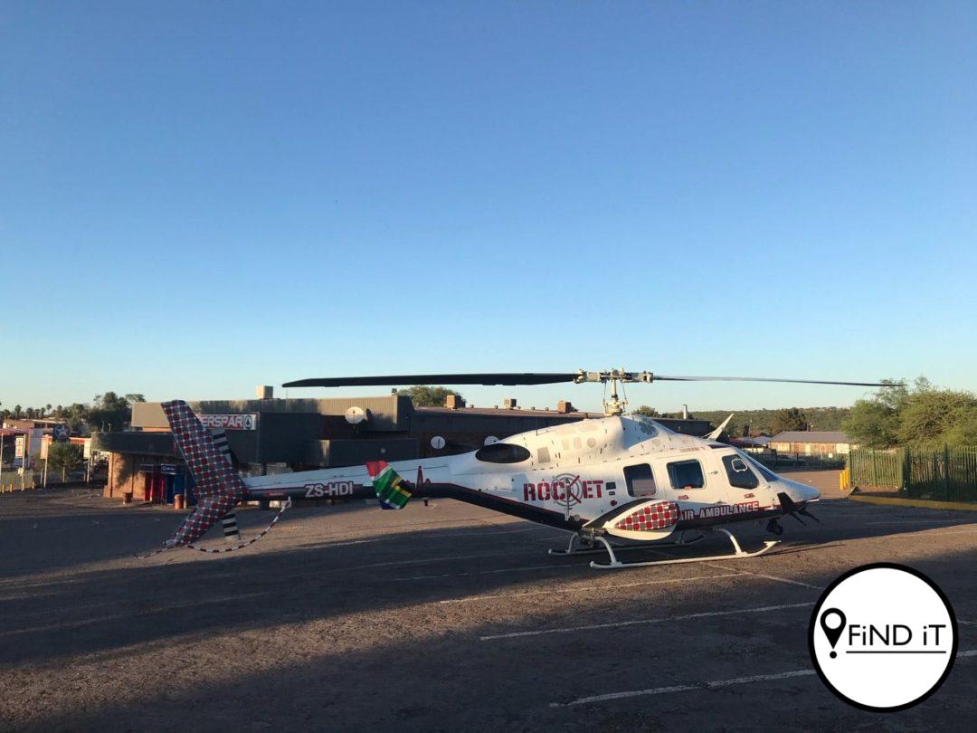 POSTMASBURG. - Die ROCKET-lugambulans is vanoggend vroeg na Postmasburg ontbied om 'n pasiënt (30) na Mediclinic Gariep te vervoer.
