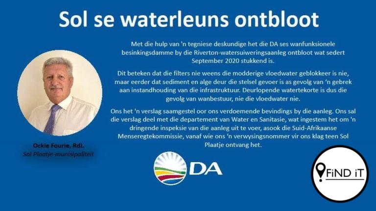 “Sol se waterleuens ontbloot”