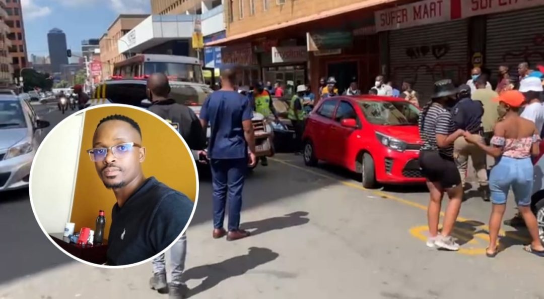 Mthokozisi Ntumba is Woensdagoggend om ongeveer 10:25 op die hoek van De Beer- en Stiemensstraat in Braamfontein doodgeskiet.