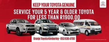 Wanneer laas het jy jou Toyota laat diens?