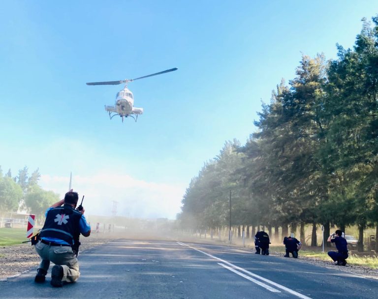 Plaasaanval of ongeluk - ROCKET-lugambulans is gereed om lewens te red