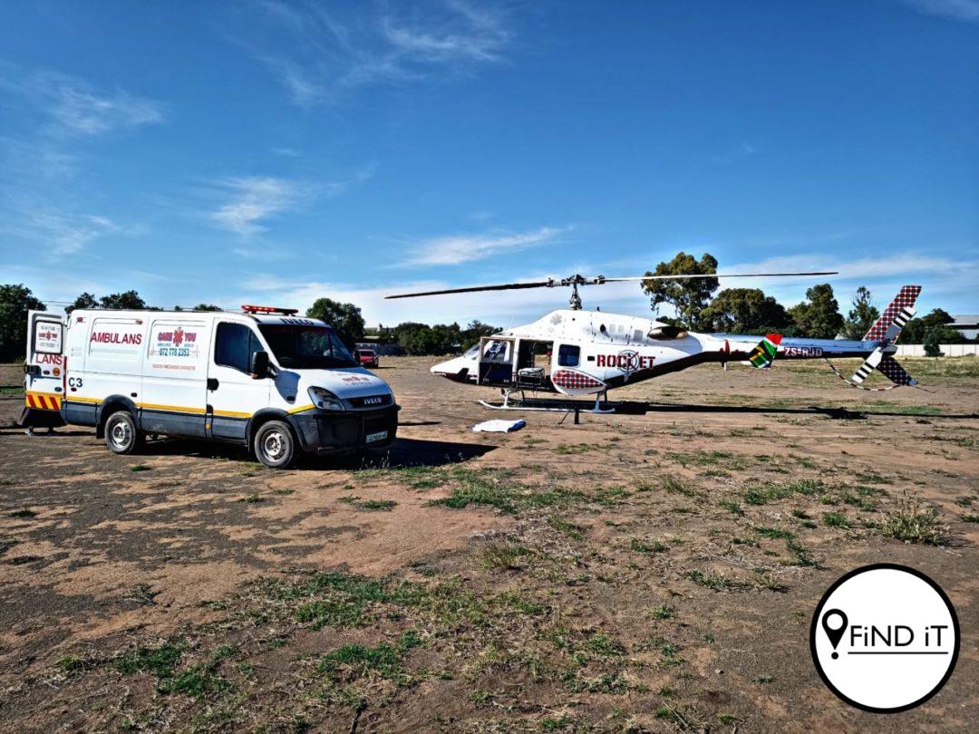 Emergency services help severely injured woman