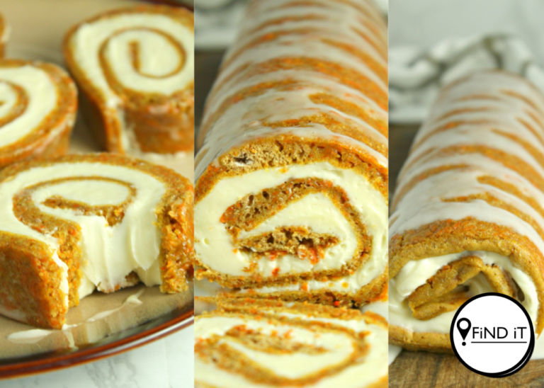 Wortelkoekrol met roomkaasvulsel – resep