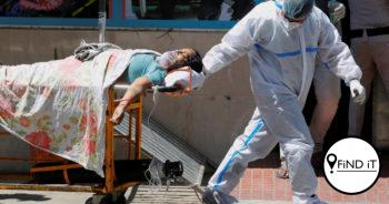 KYK: Foto’s en video’s wys Covid-19-pasiënte buite Indië-hospitale lê