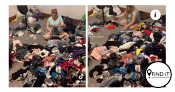 Ma van 11 kinders skok sosialemediagebruikers met haar hoop wasgoed