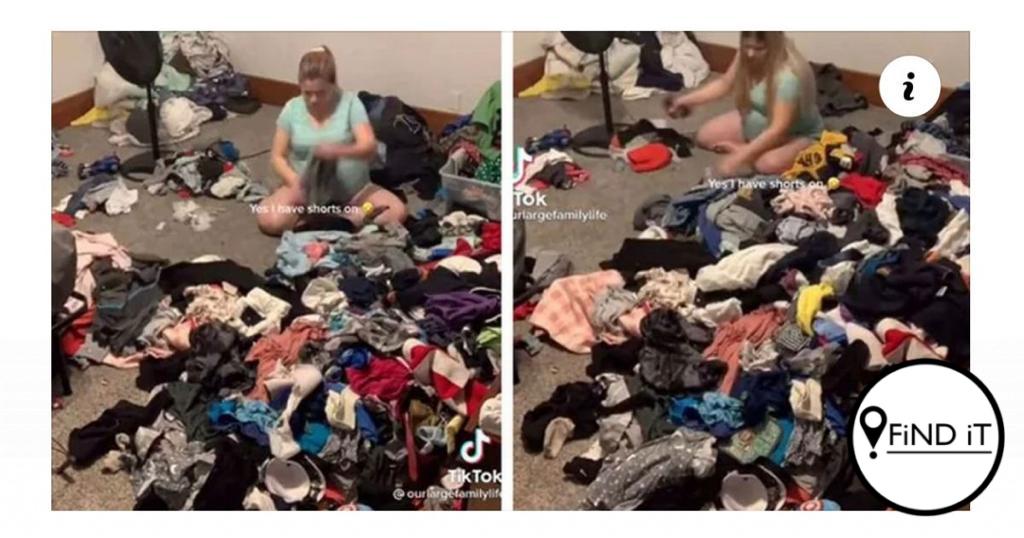 Ma van 11 kinders skok sosialemediagebruikers met haar hoop wasgoed