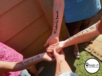 Blommelegging Pienk vir Yolandi