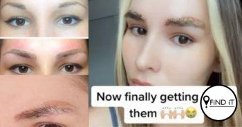 Microblading-nagmerrie: Vrou wys wenkbroue vier jaar later