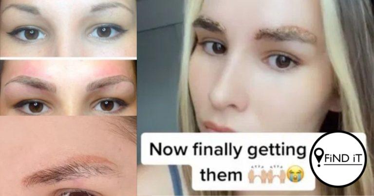 Microblading-nagmerrie: Vrou wys wenkbroue vier jaar later