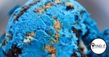 Tuisgemaakte Cookie Monster roomys