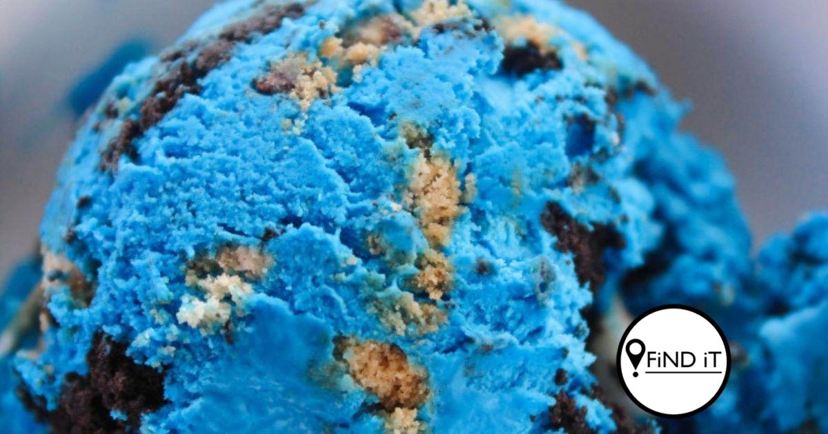 Tuisgemaakte Cookie Monster roomys