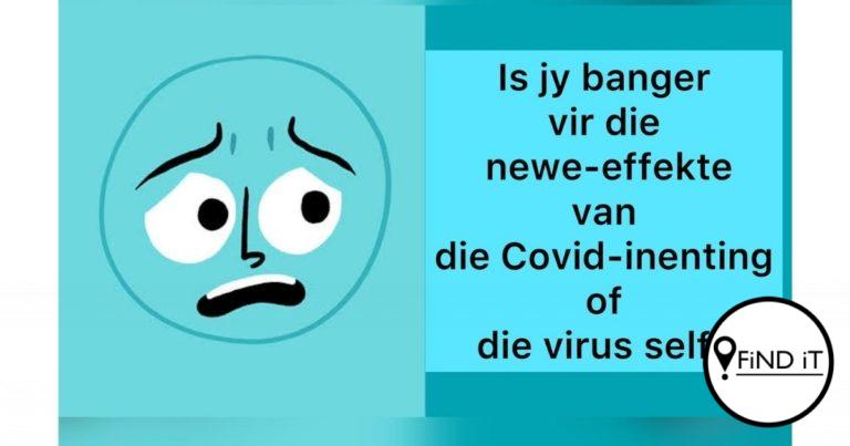 SA’ners banger vir newe-effekte van inenting as vir Covid-19