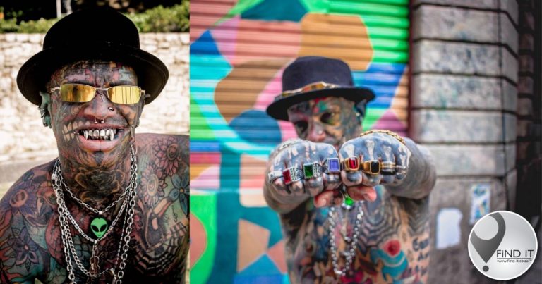 Dad to two children and grandfather to one, Marcelo now works as an artistic model and actor, as well as attending tattoo events as a public figure.