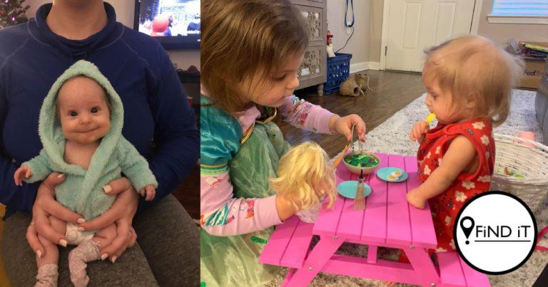 The tot can only just fit into new born sized clothes and is almost the same size as a Barbie doll.