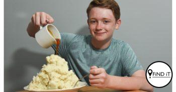 It totally made sense as he has spent practically all of his life eating nothing but mash potatoes. "