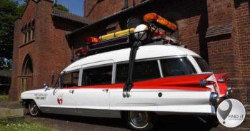 Ghostbusters replica car now available for funerals and weddings