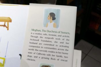 Meghan Markle's new children's book The Bench on display
