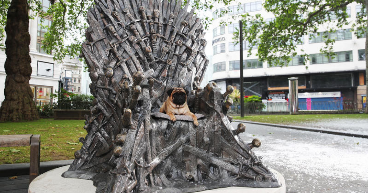 Game Of Thrones' Iron Throne arrives in London’s Leicester Square