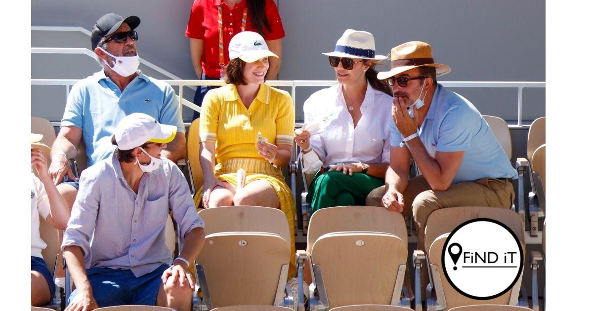 Mel Gibson attends the 2021 French Open at Roland Garros
