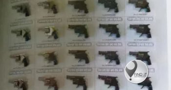 A Chinese man has been jailed for arms trading after buying a keyring gun on the internet and commissioning others to produce more to sell online.