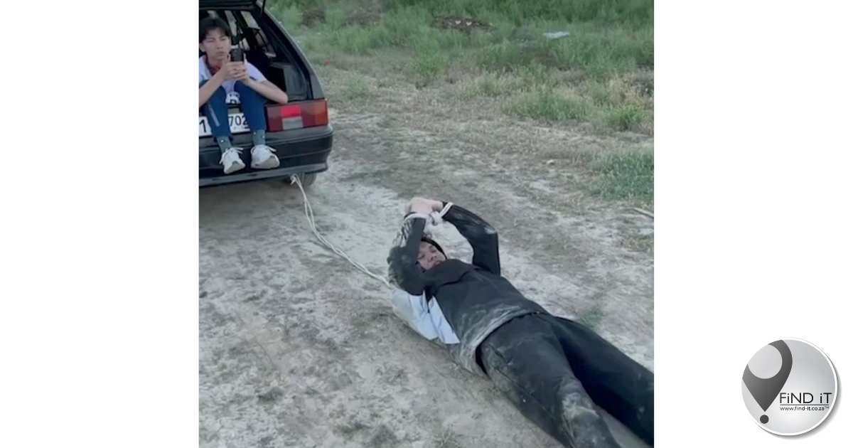 Crazy driver: man dragged down road behind car for social media likes