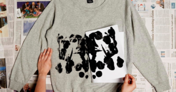DIY Rorschach-print jumper