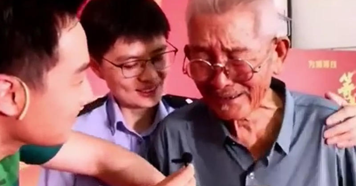 Dad, 90, reunited with long-lost son after 58 years