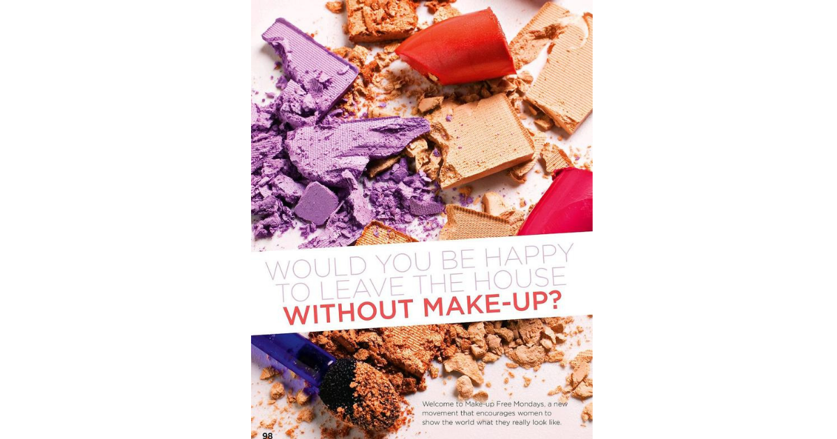 Would you be happy to leave the house without make-up?
