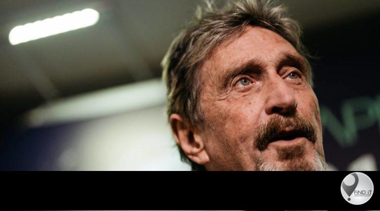 McAfee-stigter dood in selle gevind