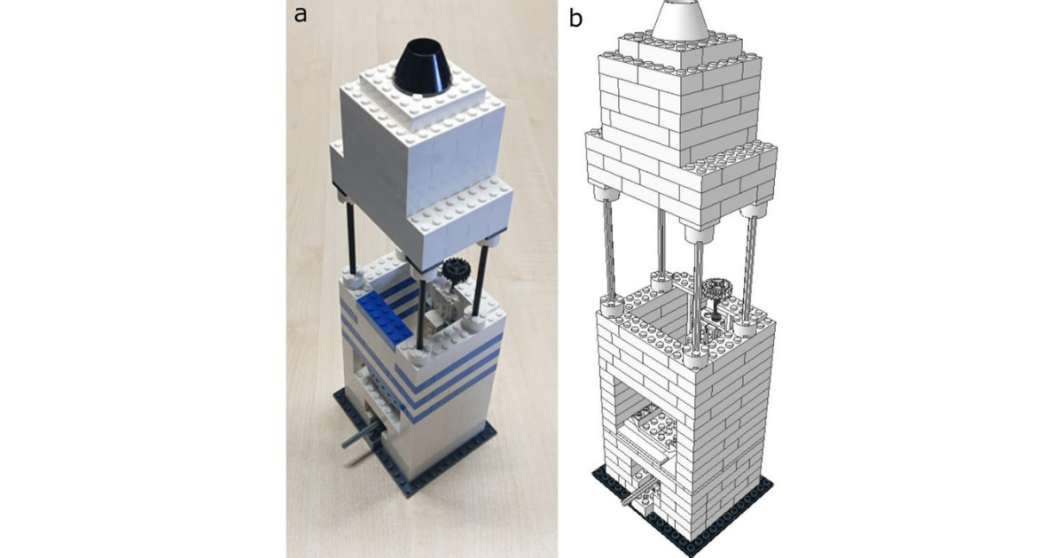 Kids build high-res microscope from LEGO and old phone parts