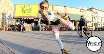 Not everyone was fooled by the Rollerskater with the naked vintage outfit