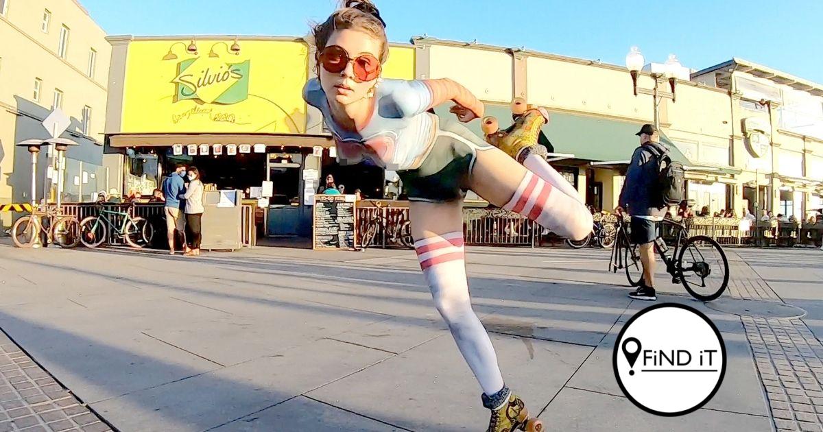 Not everyone was fooled by the Rollerskater with the naked vintage outfit