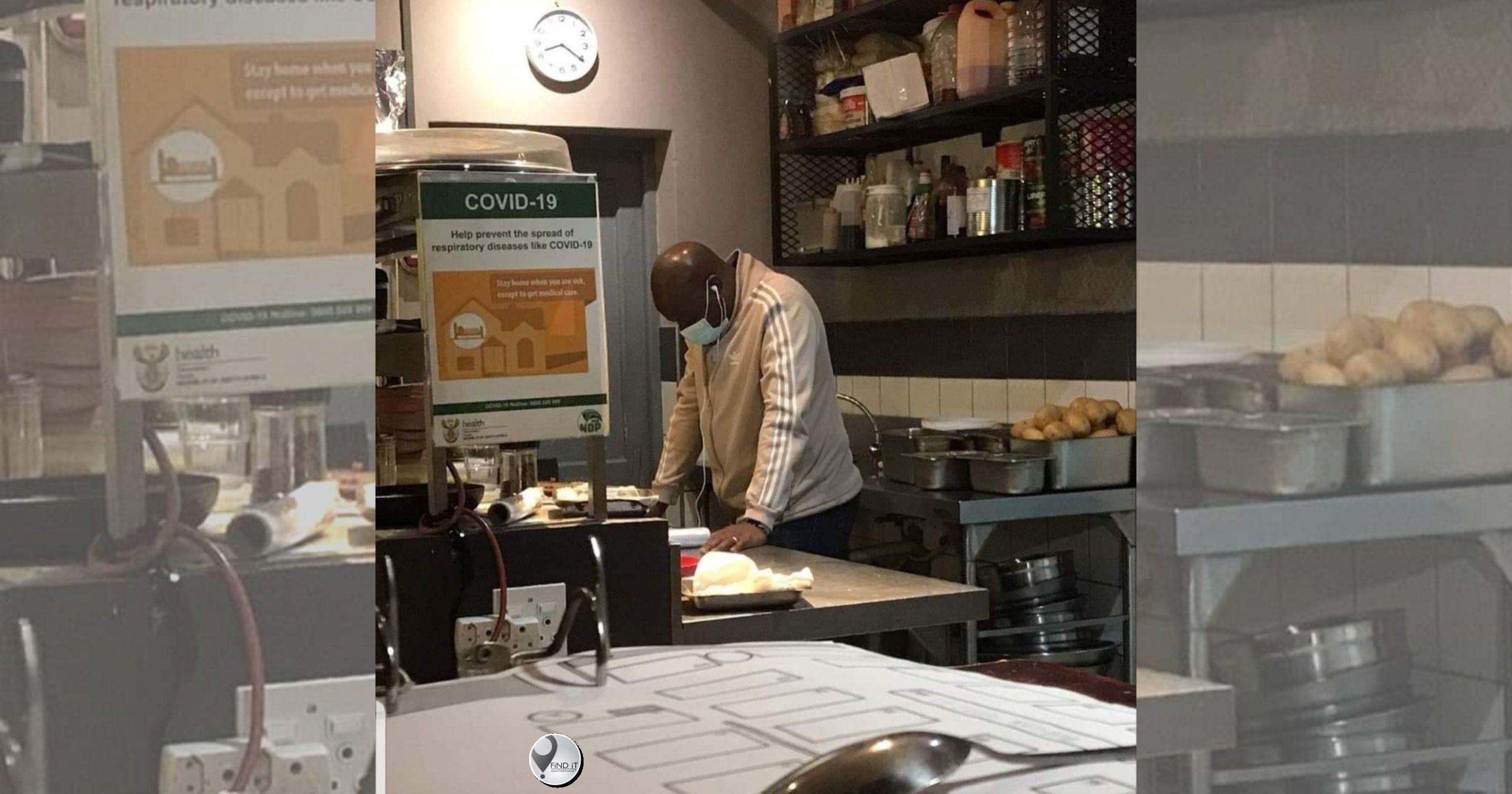 Foto van hartseer restaurantbestuurder gedeel op sosiale media