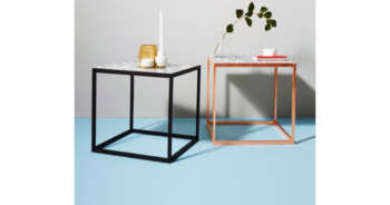 DIY - 'Marble' side tables