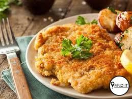 Serve schnitzels with tomato and basil salad.