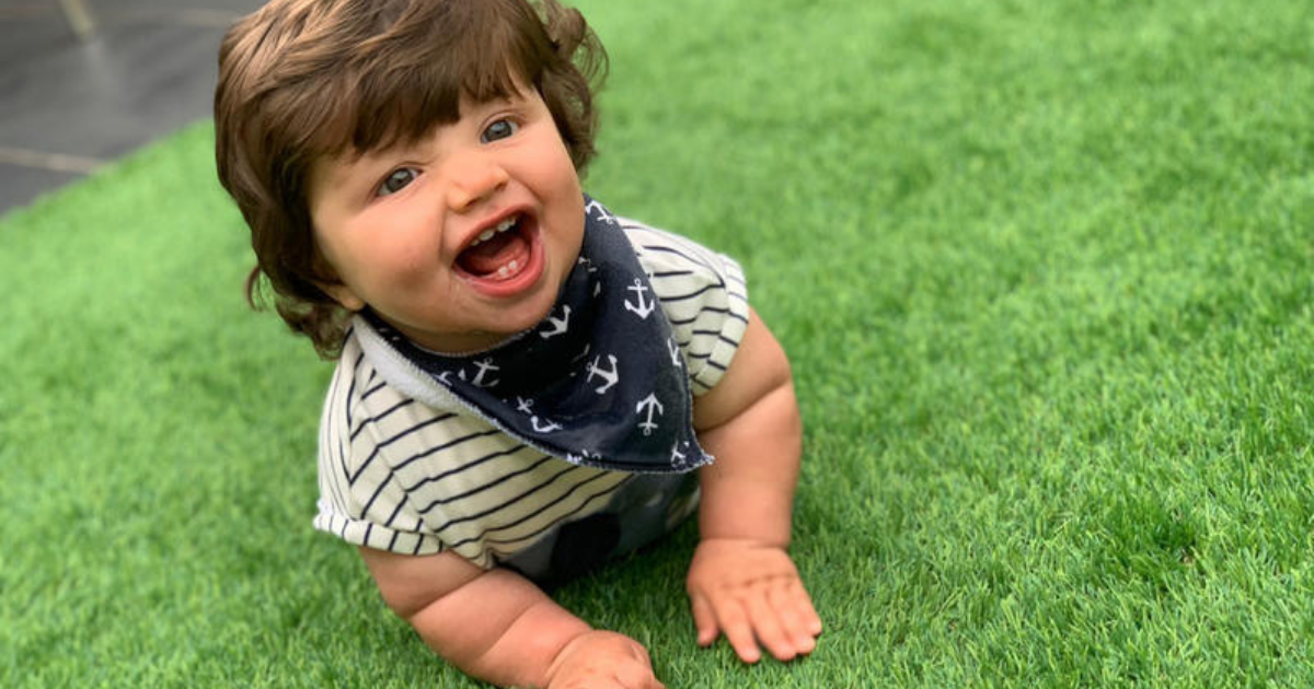 Baby mistaken for toddler because of his impressive locks