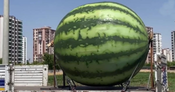 Weird Boy-In-Watermelon statue removed from Turkish airport