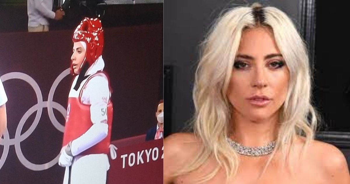 Aanhangers van Lady Gaga kon nie die ooreenkoms tussen haar en Julyana Al-Sadeq, die Taekwotdo-atleet, mis kyk nie.