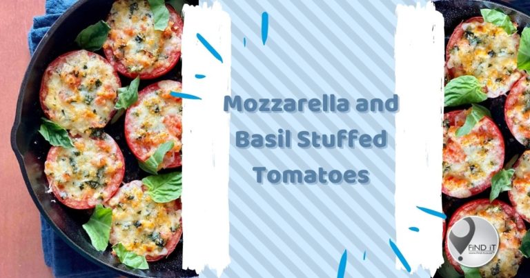 Mozzarella and Basil Stuffed Tomatoes