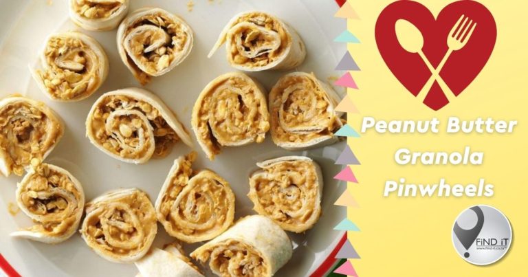 Peanut Butter Granola Pinwheels