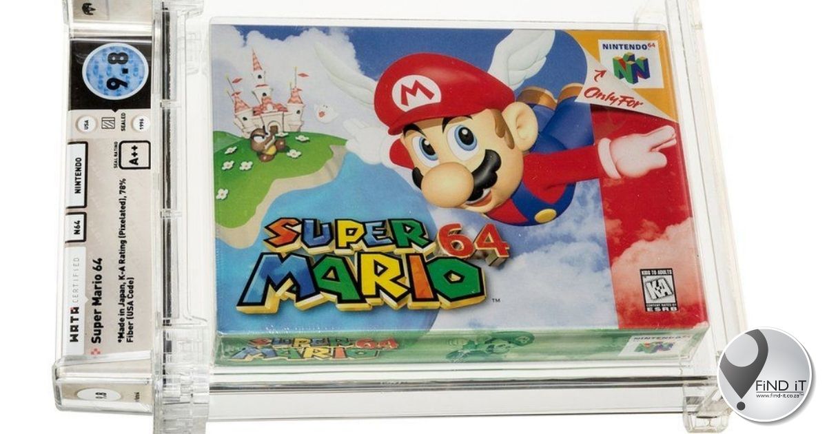 Sealed Super Mario 64 game sells for more than $1.5m at auction