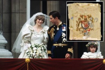 Stuk van prinses Diana en prins Charles se troukoek opgeveil (Foto: New York Post)