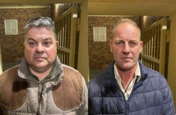 Twee in hof oor renosterhorings ter waarde van R2,6 mil. (Foto: Julian Jansen - Journalist, Facebook)