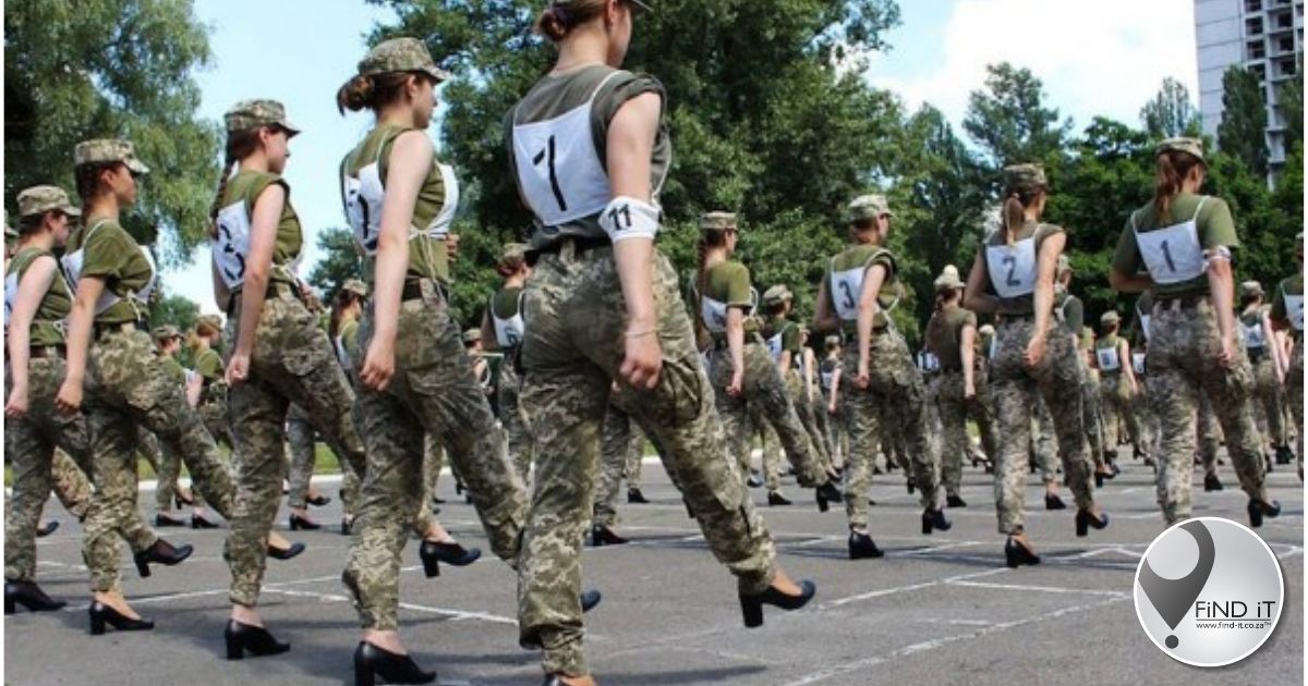Fury in Ukraine over female soldiers in heels
