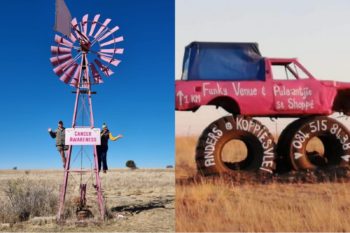 Pienk windpomp ’n ‘baken van hoop’ vir kankerlyers
