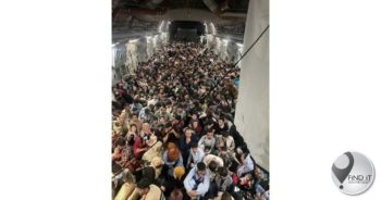 Over 600 Afghan civilians cram into one US transport flight