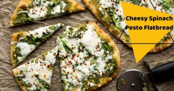 Cheesy Spinach Pesto Flatbread