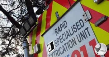 'n Vrou ongeveer 15 meter uit 'n boom geval het en op die asfalt daaronder beland.