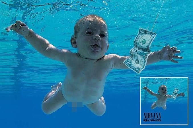 Baba op Nirvana-album dagvaar groep oor 'kinderpornografie' (Foto: Ultimate Classic Rock)