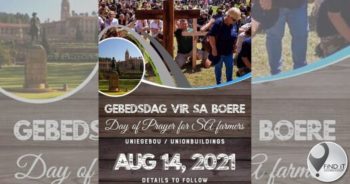 Gebedsdag vir Suid-Afrika se boere